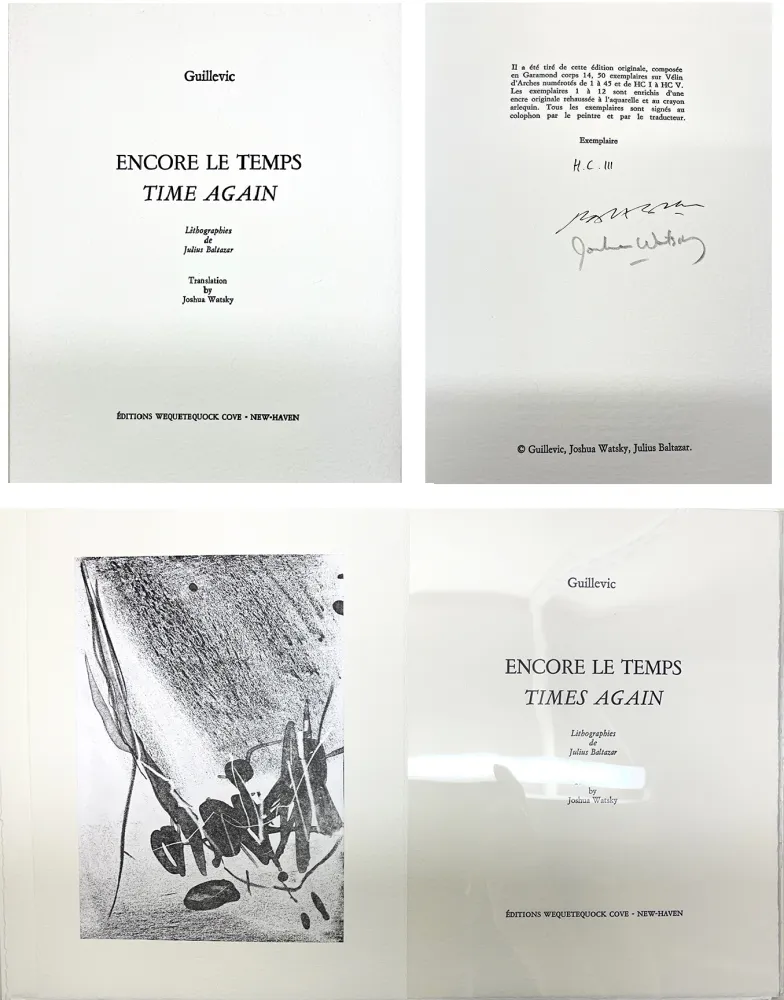 Иллюстрированная Книга Baltazar - Guillevic : ENCORE LE TEMPS / TIME AGAIN