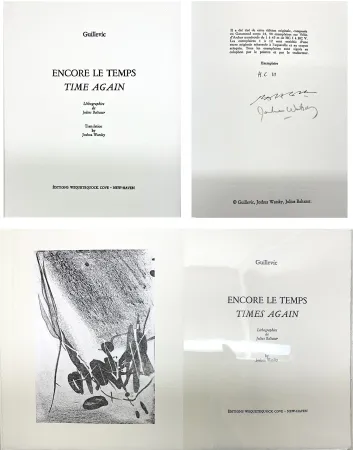 Иллюстрированная Книга Baltazar - Guillevic : ENCORE LE TEMPS / TIME AGAIN