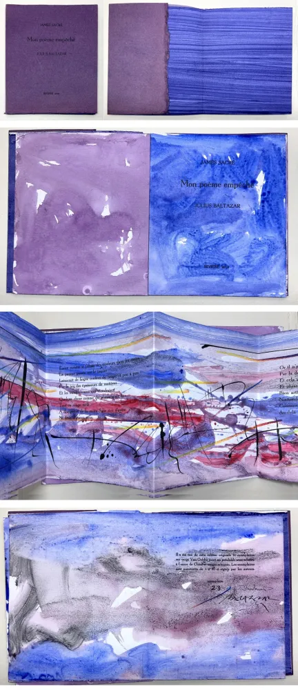 Иллюстрированная Книга Baltazar - James Sacré : MON POÈME EMPÊCHÉ. Avec des peintures originales (2010)