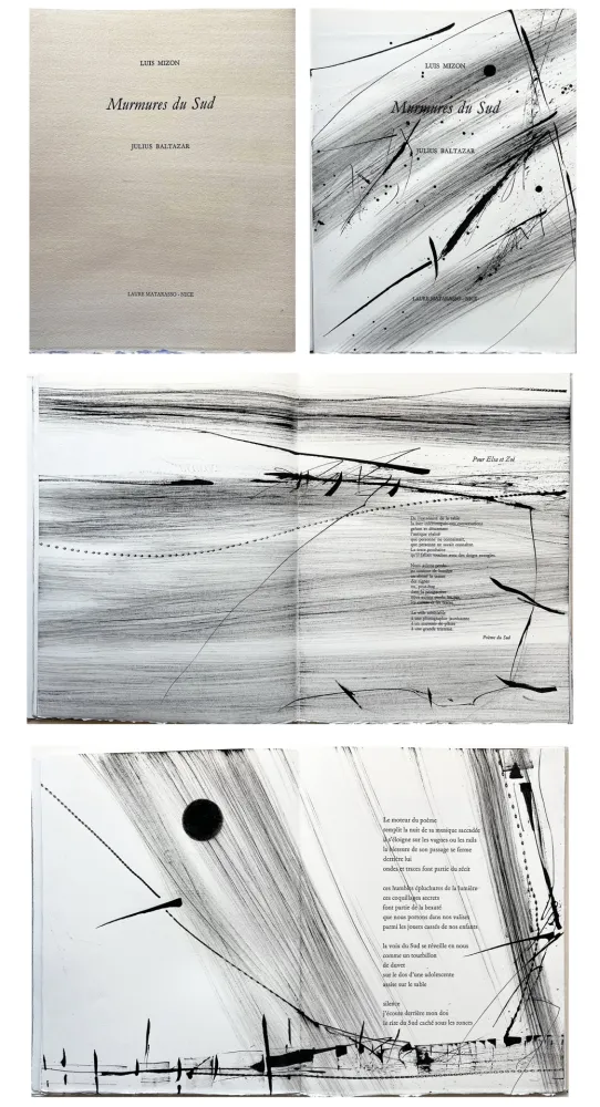 Монотип Baltazar - Luis MIZÓN : MURMURES DU SUD. Poèmes inédits.‎ 