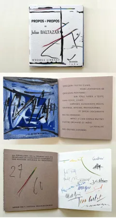 Монотип Baltazar - PROPOS à PROPOS de Julius BALTAZAR (Avec une peinture originale sur toile‎)