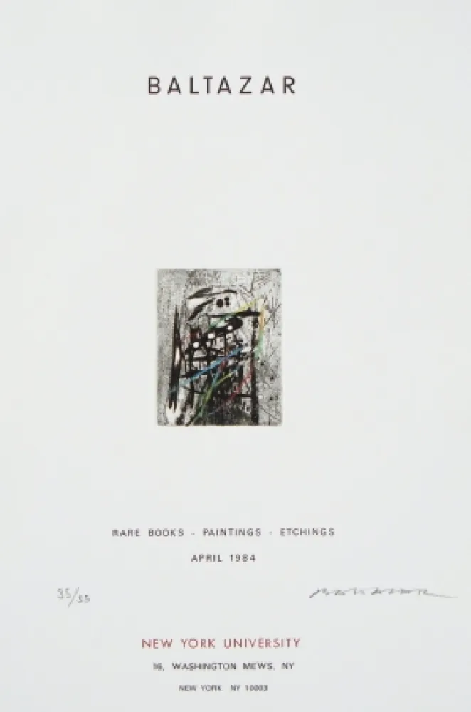 Офорт Baltazar - Sans titre