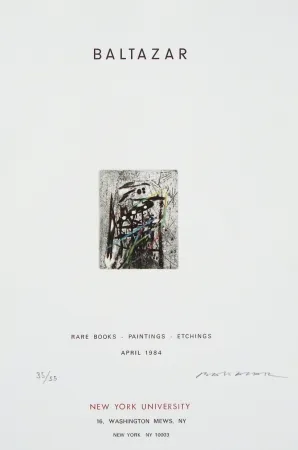 Офорт Baltazar - Sans titre