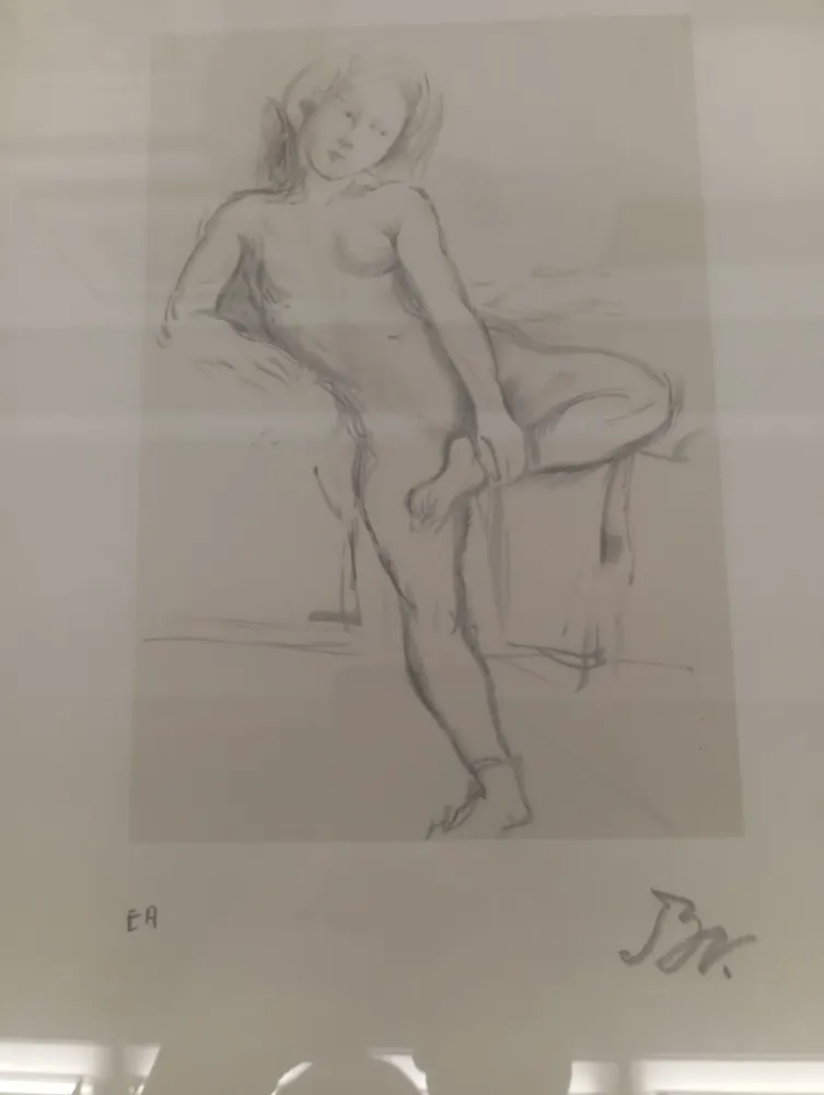 Литография Balthus - Desnudo sentado