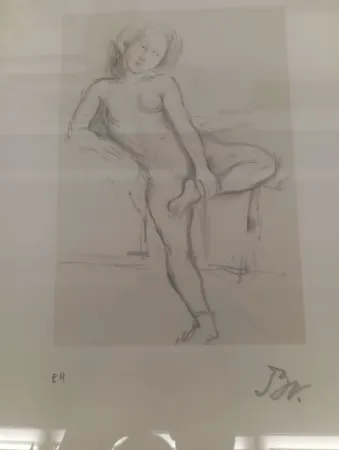 Литография Balthus - Desnudo sentado