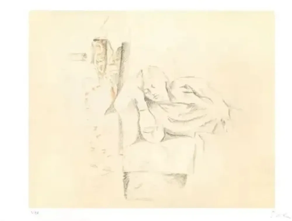 Литография Balthus - Jeune fille endormie 