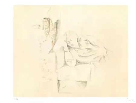 Литография Balthus - Jeune fille endormie 