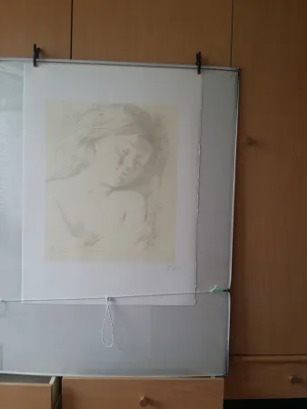 Литография Balthus - Tête de jeune fille 