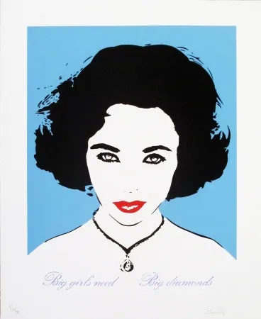 Сериграфия Bambi - Liz Taylor (Light Blue)
