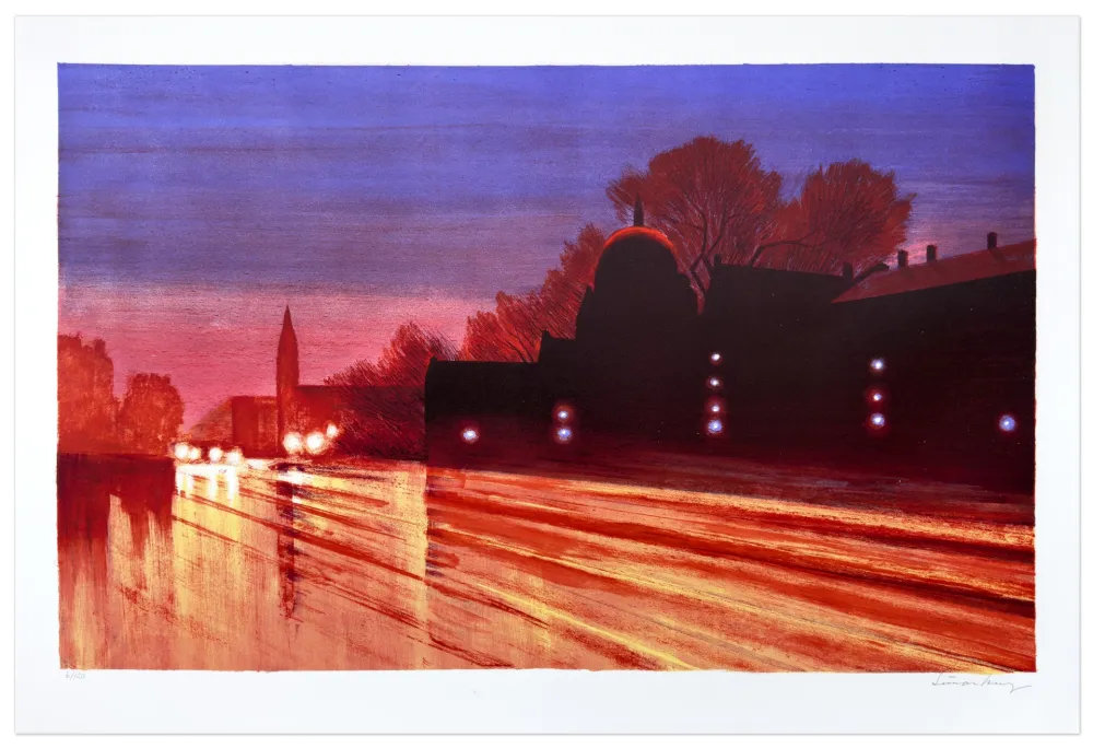 Литография Bang -  Forfatningens første dag 