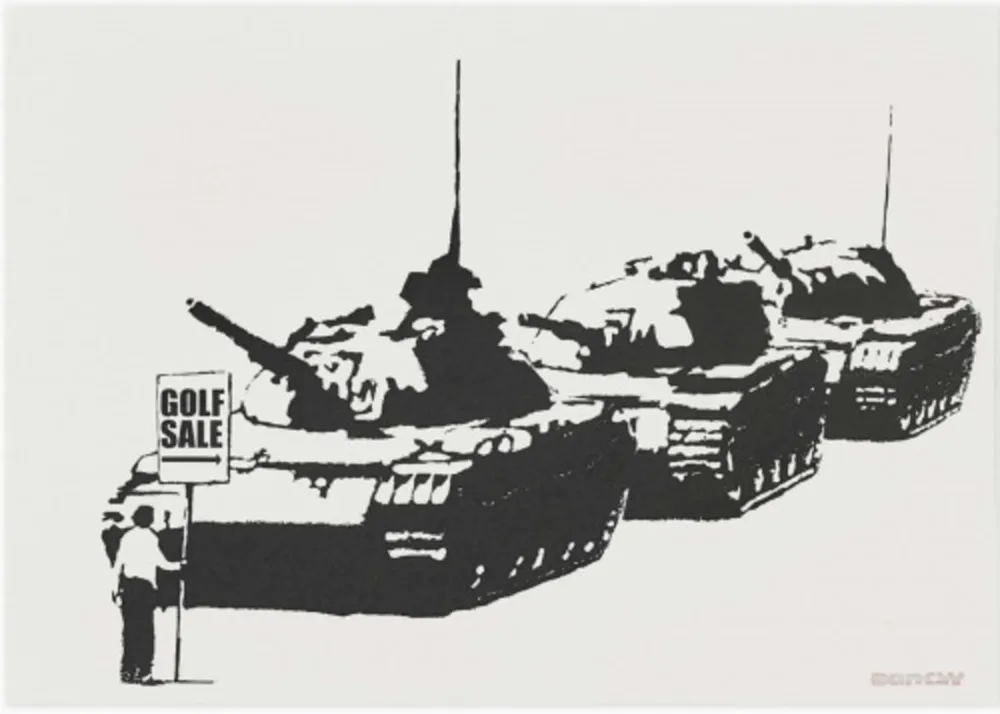 Сериграфия Banksy - Golf Sale (Unsigned)