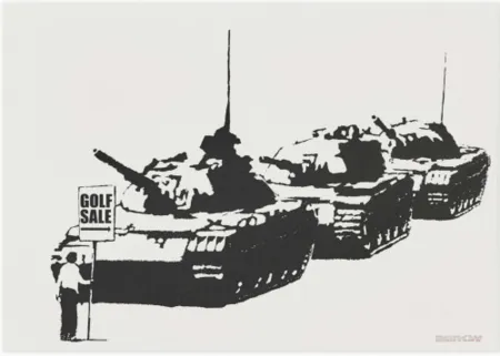 Сериграфия Banksy - Golf Sale (Unsigned)