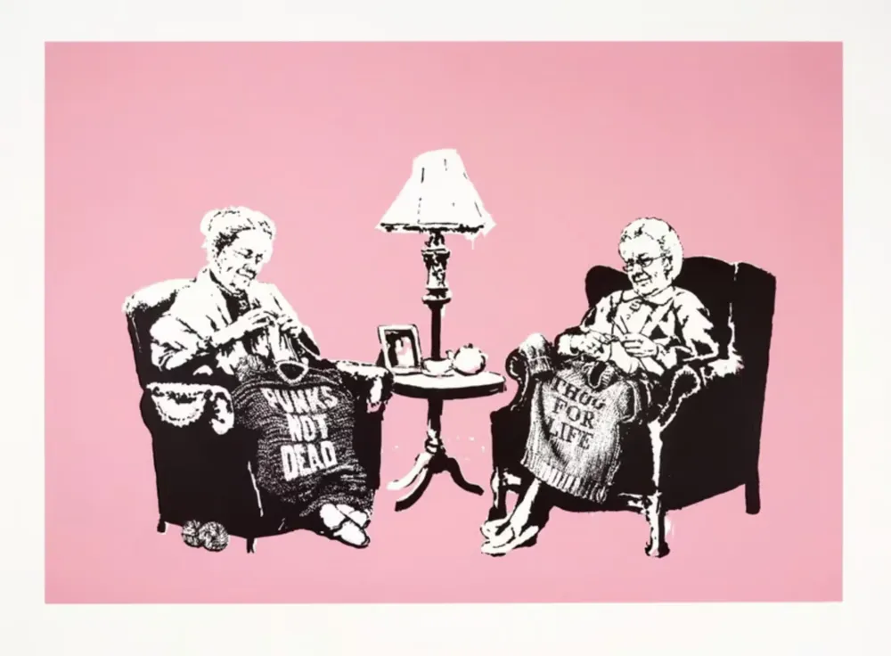 Сериграфия Banksy - Grannies (Unsigned)