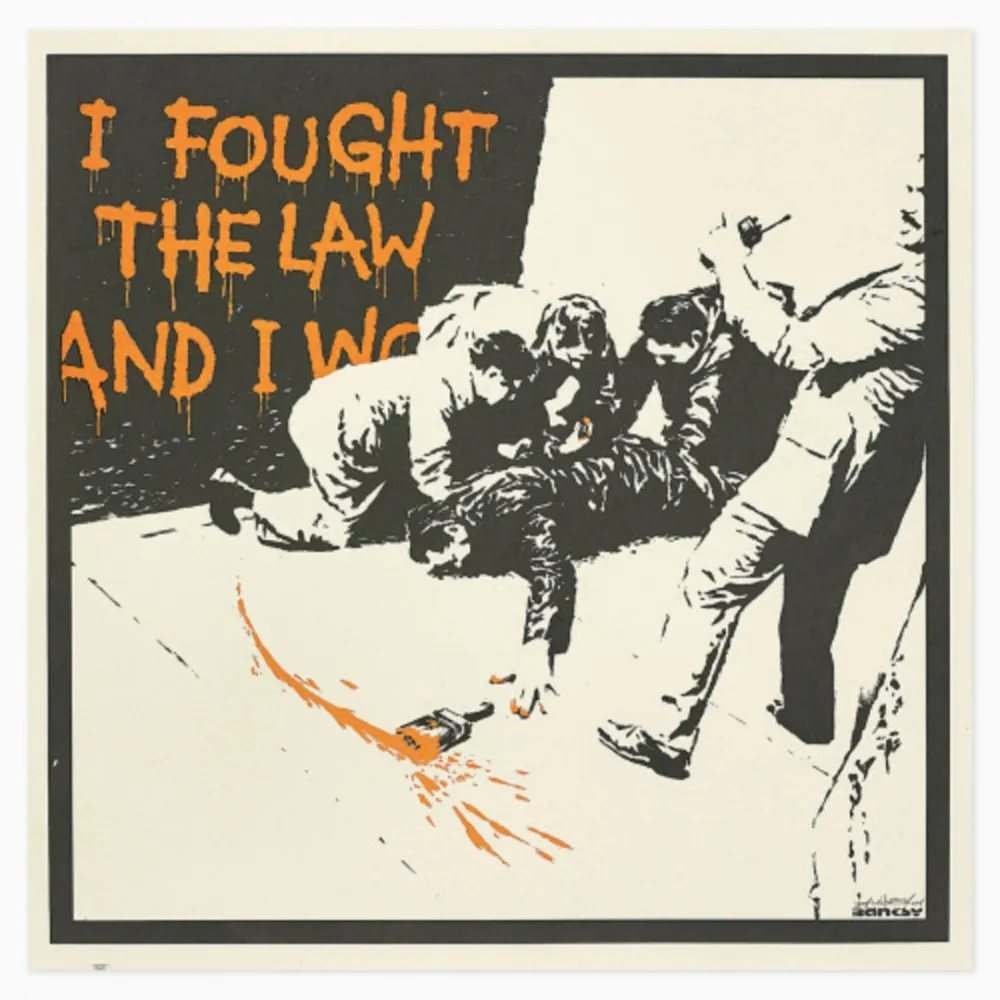Сериграфия Banksy - I Fought The Law, 2004