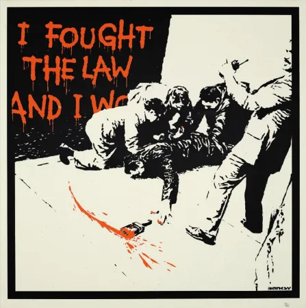 Сериграфия Banksy - I FOUGHT THE LAW