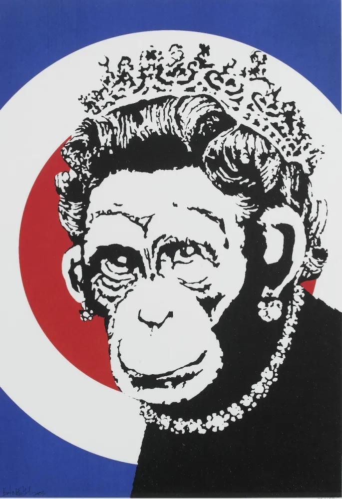 Сериграфия Banksy - Monkey Queen