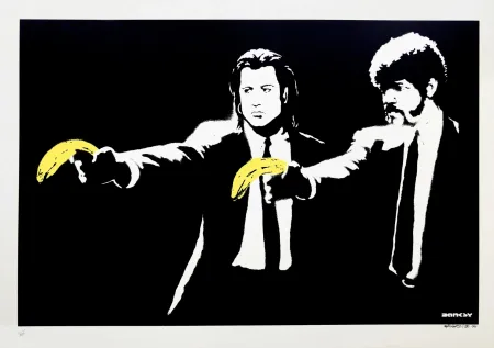 Сериграфия Banksy - Pulp Fiction (unsigned)