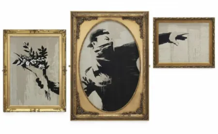 Сериграфия Banksy - Thrower Triptych (VIP)