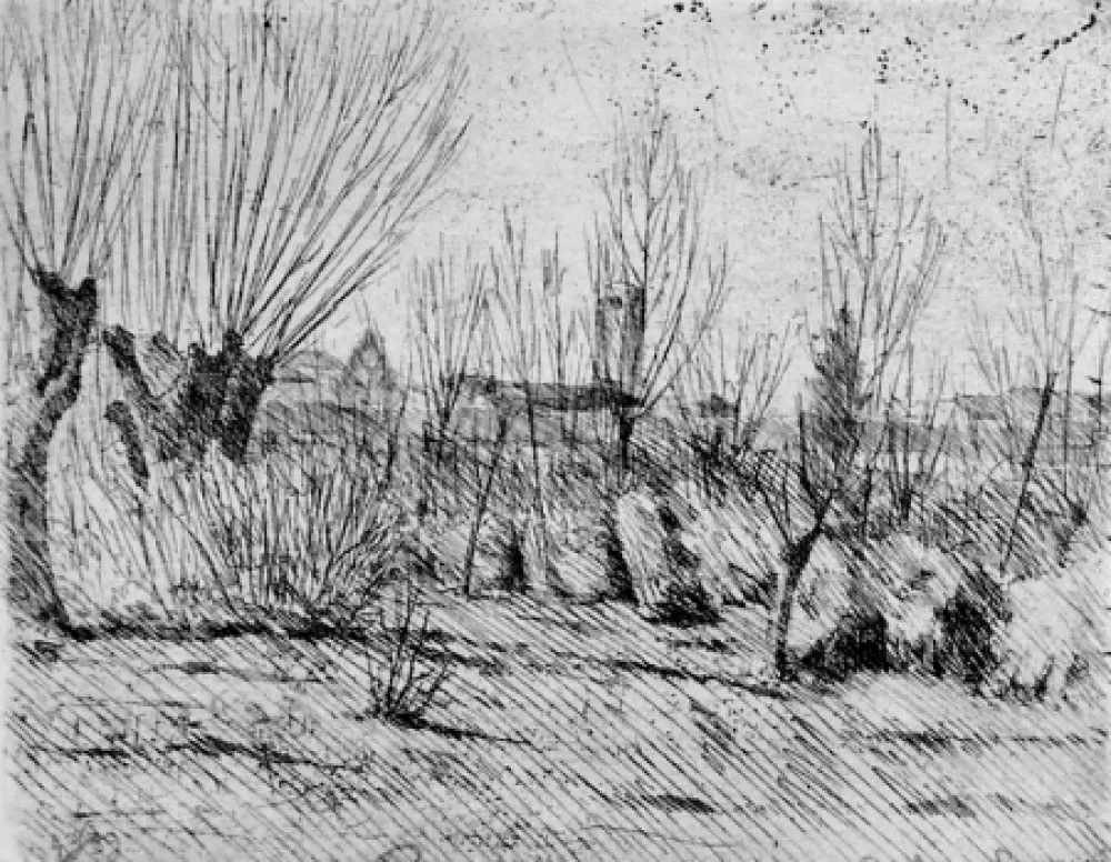 Офорт Barbisan - Inverno