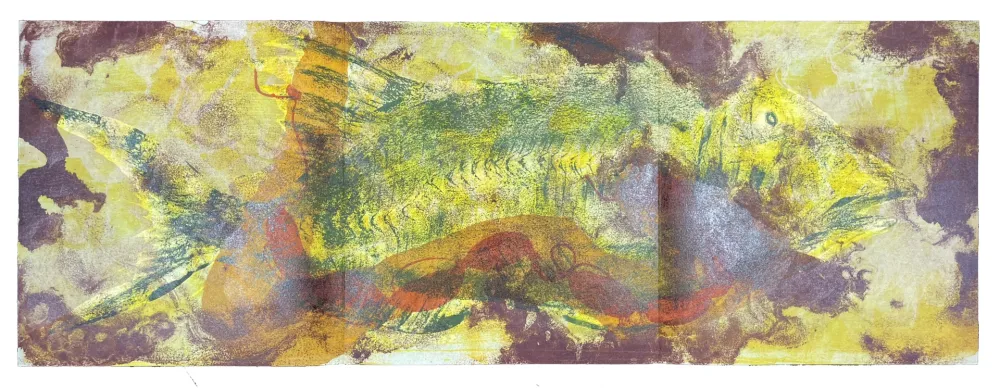 Литография Barcelo - La Chenille / La Carpe