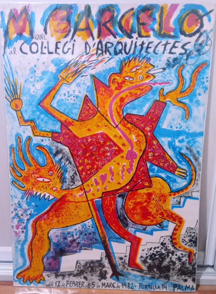 Литография Barcelo - Miquel Barceló al col·legi d'arquitectes