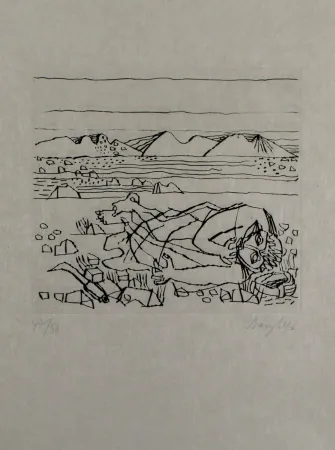 Гравюра Bargheer - Der Gast