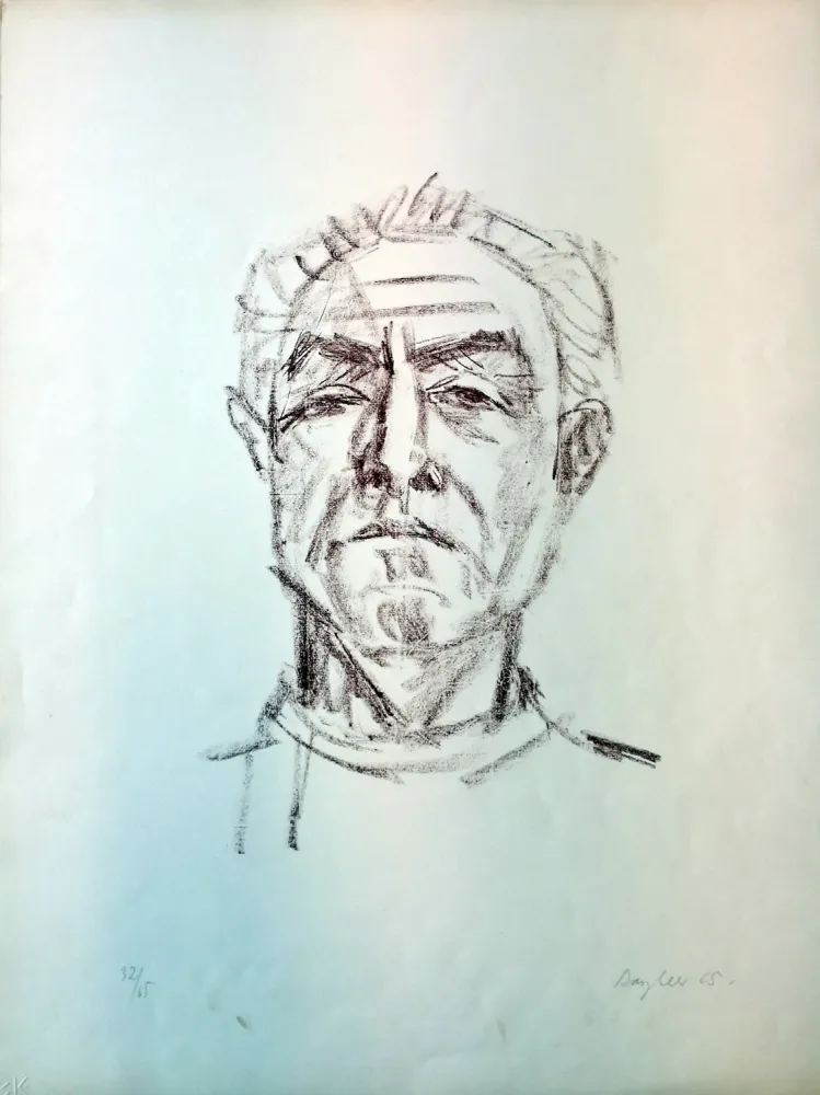 Литография Bargheer - Selbstbildnis