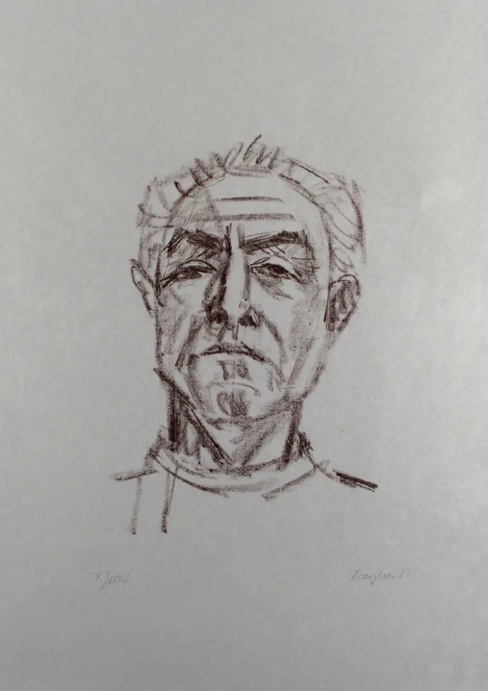 Литография Bargheer - Selbstbildnis