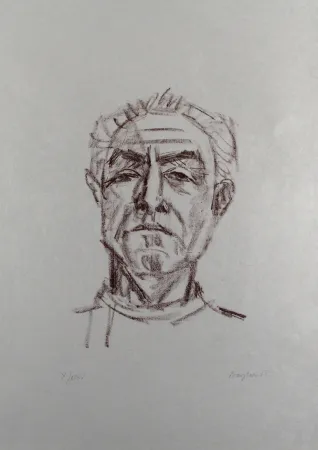 Литография Bargheer - Selbstbildnis