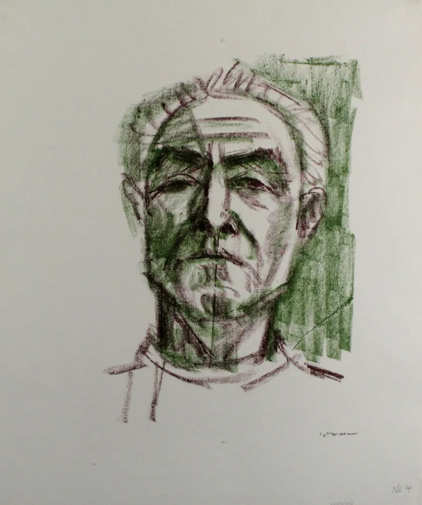 Литография Bargheer - Selbstbildnis