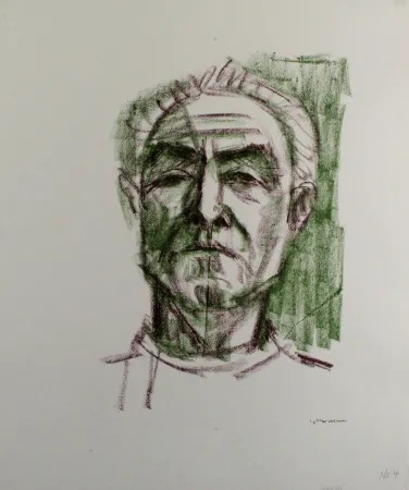 Литография Bargheer - Selbstbildnis