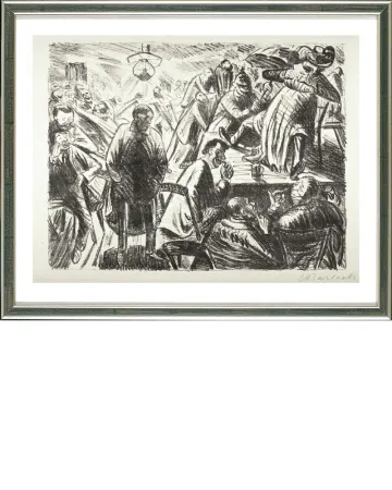 Литография Barlach - Frau Venus, 1919