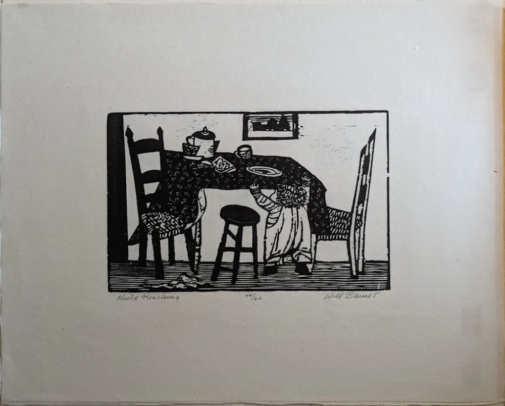 Гравюра На Дереве Barnet - Child Reaching
