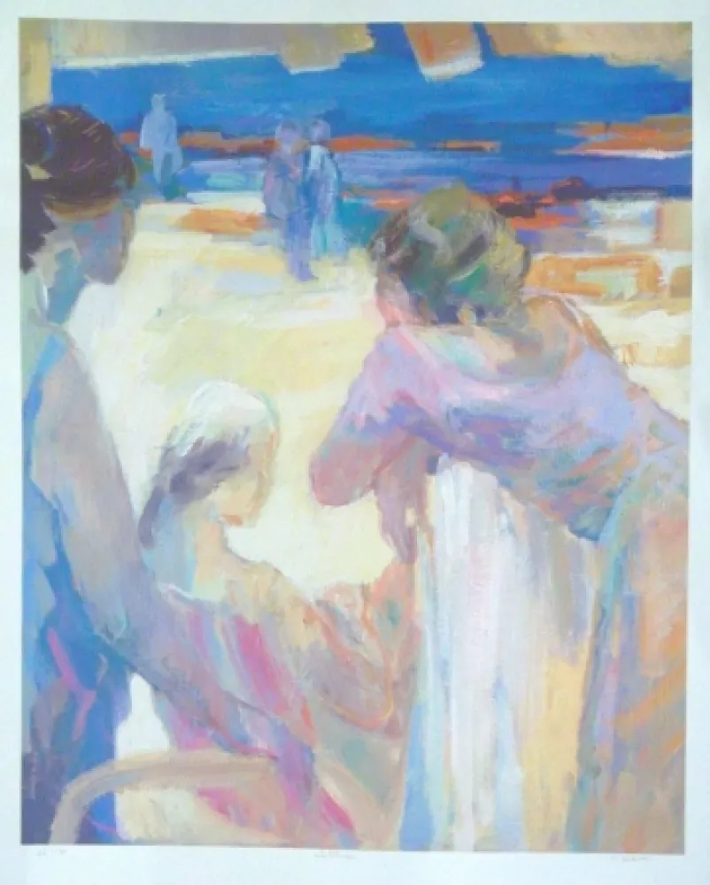 Литография Baroni - La plage