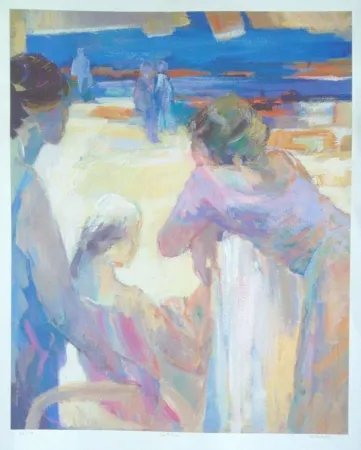 Литография Baroni - La plage