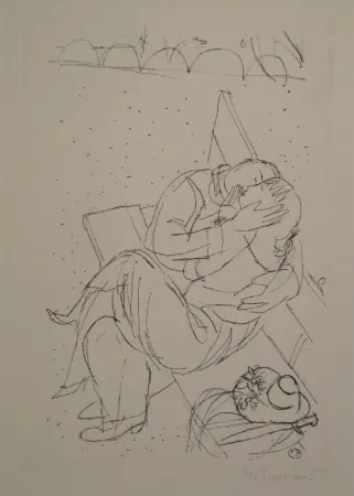 Офорт Barraud - Les Amoureux