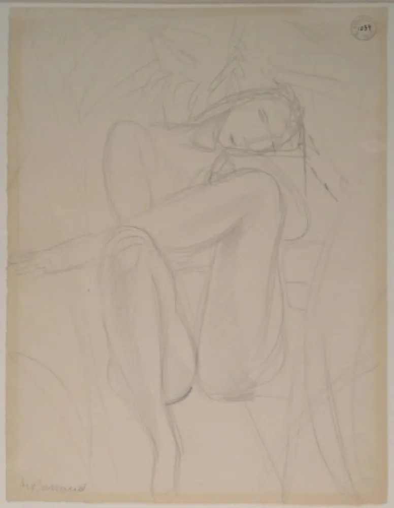 Нет Никаких Технических Barraud - Sitzender weiblicher Akt