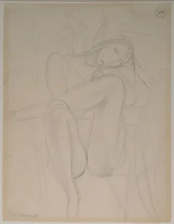 Нет Никаких Технических Barraud - Sitzender weiblicher Akt