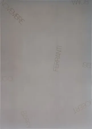 Сериграфия Barry - Ugo Ferranti Roma 1989