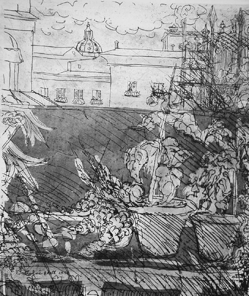 Офорт Bartolini - Altana romana