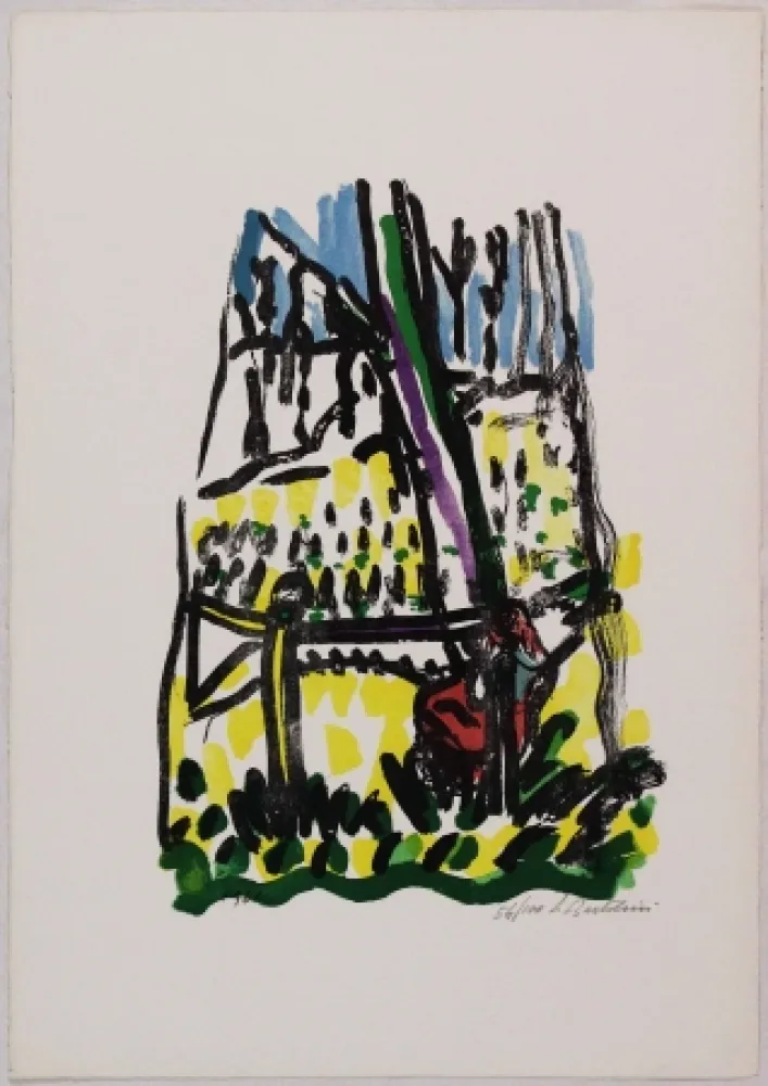 Литография Bartolini - Anna nei boschi