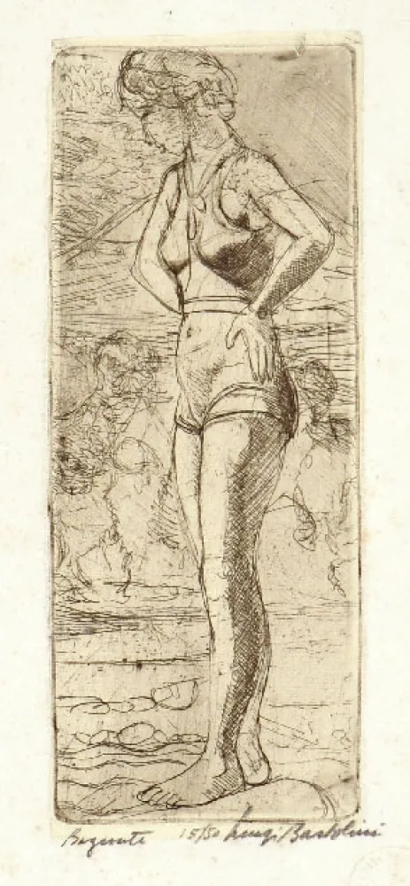 Офорт Bartolini - BAGNANTE