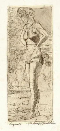 Офорт Bartolini - BAGNANTE