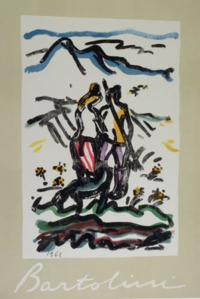 Литография Bartolini - Cacciatore felice