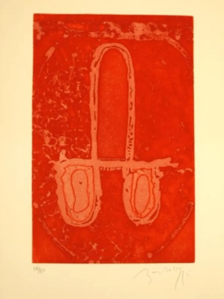 Офорт Bartolozzi - CARRO EN ROJO