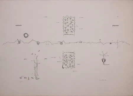 Литография Baruchello - Campioni