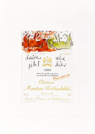 Литография Baselitz -  Design de Georg Baselitz - “Die Mauer” 