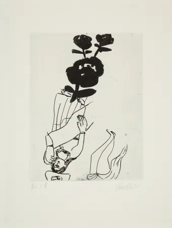 Гравюра Сухой Иглой Baselitz - 