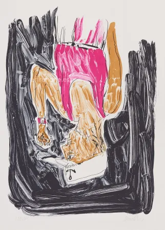 Литография Baselitz - Einer malt mein portrait