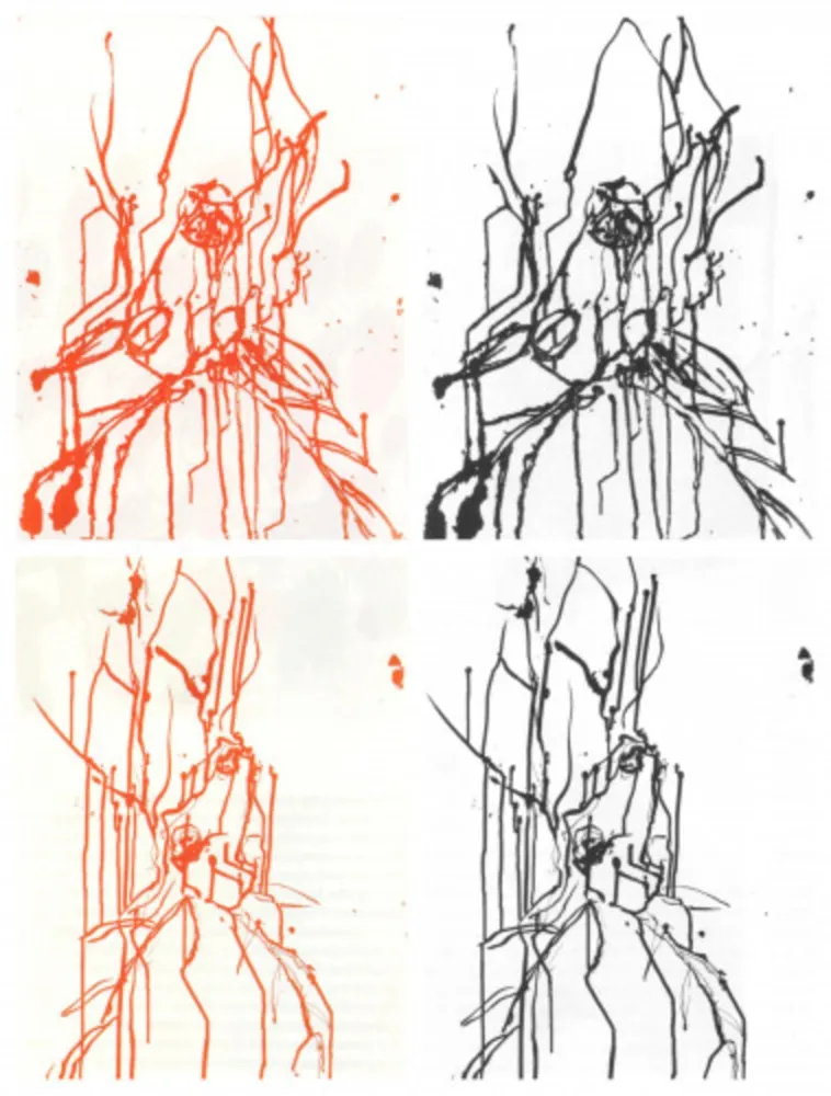 Офорт И Аквитанта Baselitz - Hirsche (set of 4)